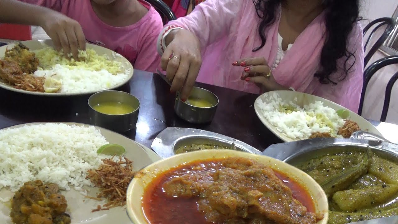 Unlimited Rice with Chicken Meal @ 120 rs | Rainbow Family Hotel - New Digha India | Indian Food Loves You