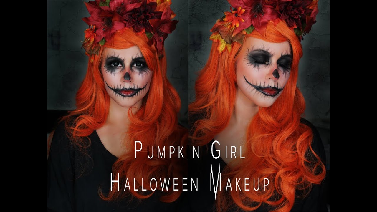 Halloween Makeup Tutorial Pumpkin Girl YouTube