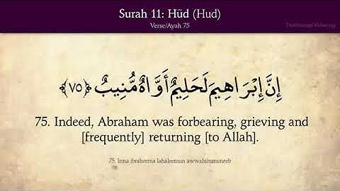 {Surah 11} سورة هود Surat Hud (Hud) Translated in English language