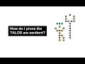 How do I prove the TALOS are sentient?