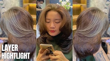 #34 | Cực Xinh Với Kiểu Tóc Nâu Tây Hightlight Layer