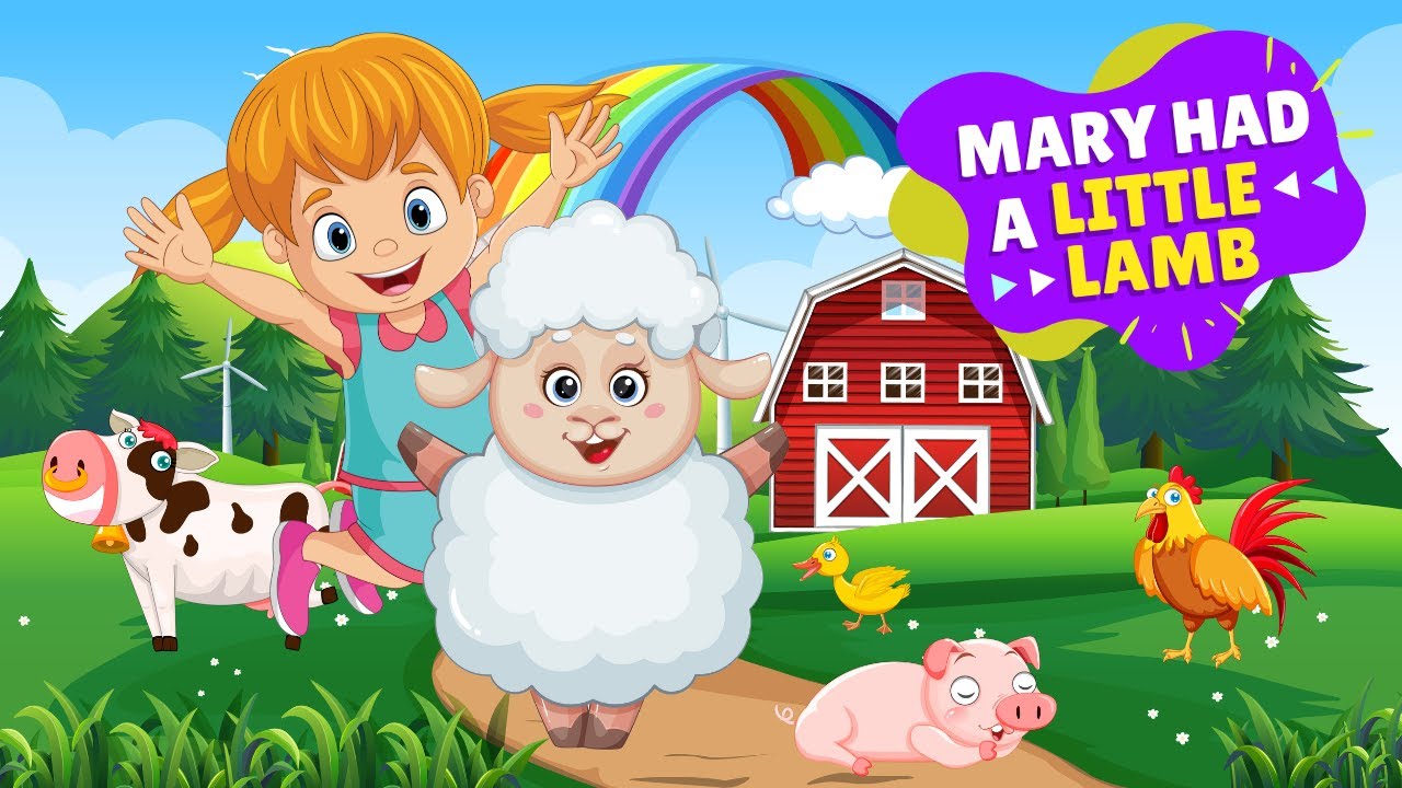 👧 Mary Had a Little Lamb 🐏 Fun Songs for Children Waddle World Kids