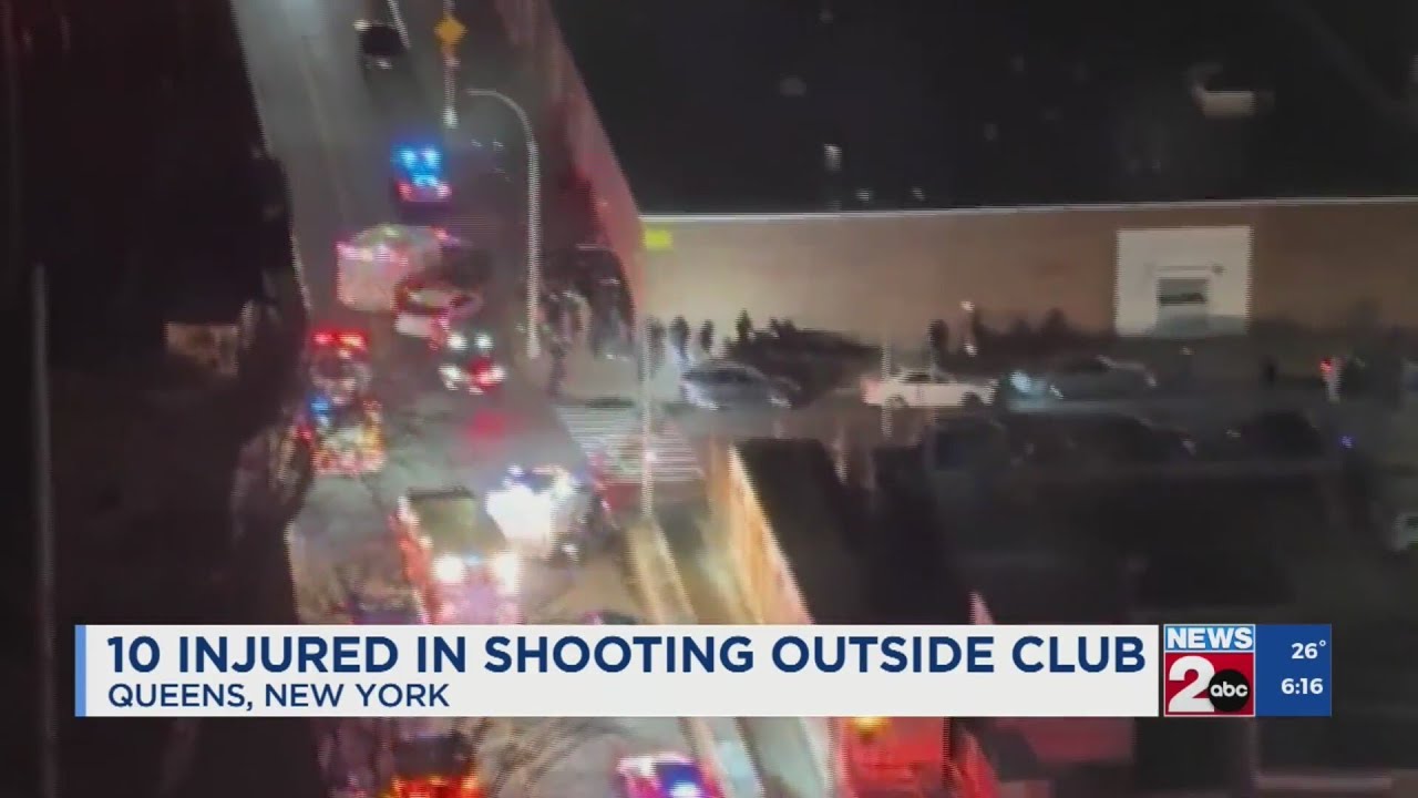 10 injured following shooting outside New York nightclub - YouTube