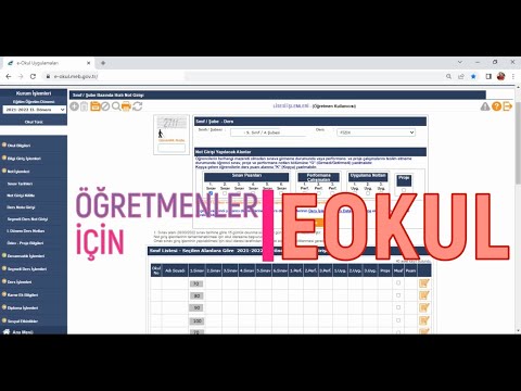 EOKUL ile Neler Yapılabilir? Eokul Not girişi, Performans Proje Tarih Ekleme; Göstererek anlattık