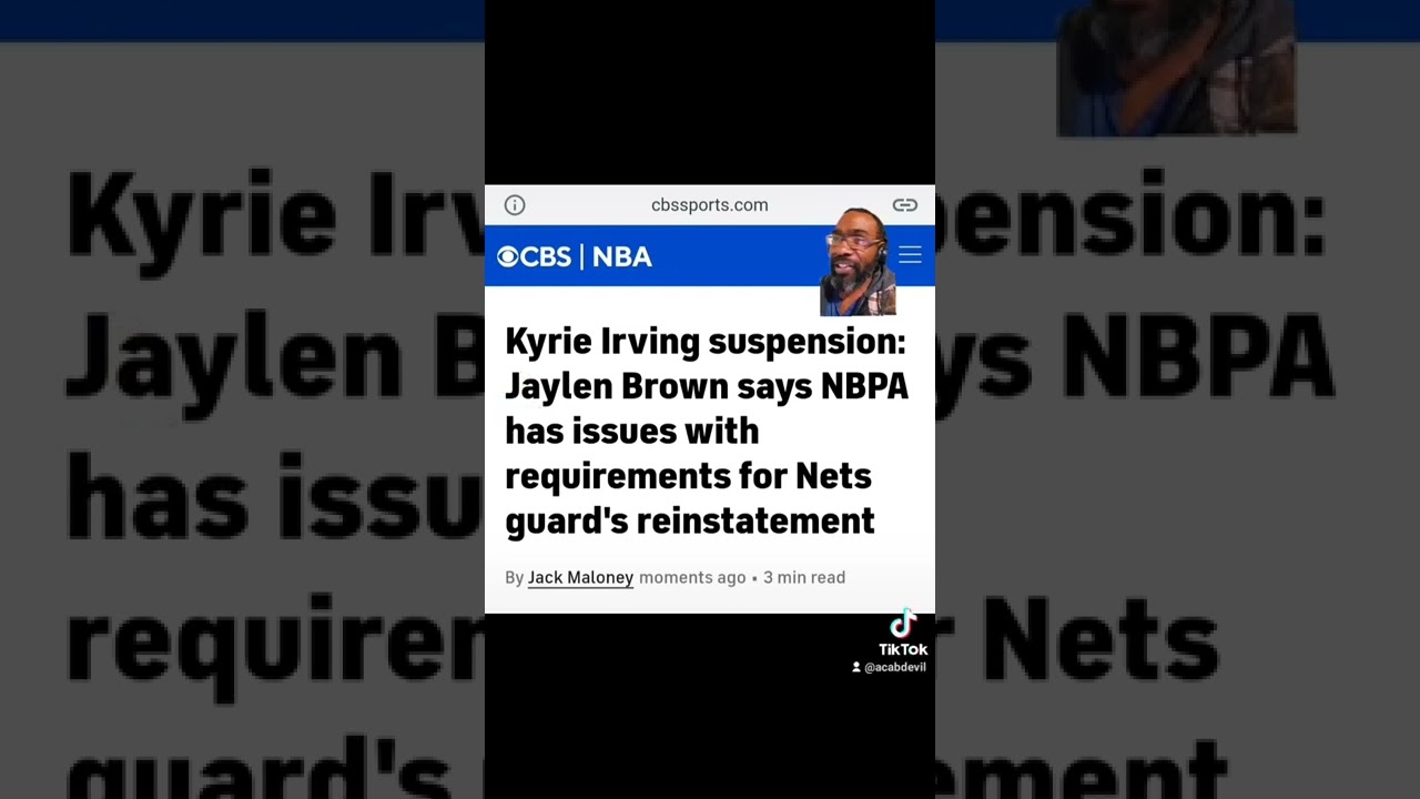 ⁣NBA Player's Association steps in and defends Kyrie Irving. #kyrieirving #nba #shorts #basketba