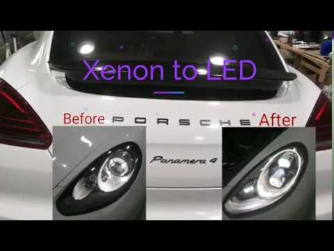 How to replace/upgrade Porsche Palamera from Xenon to LED within 20 minutes