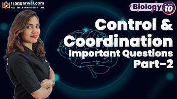 Control and Coordination Important Questions Class 10 Science Chapter 7 CBSE (Part-2) | Biology