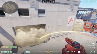 CS2 NEW Vertigo A-site close execute smokes