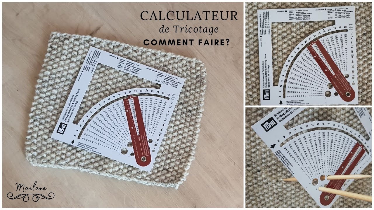 Repères, marquage, calculateurs tricot