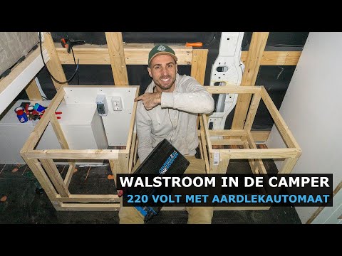 Walstroom 220Volt aansluiting met CEE Stekker veilig in de camper – Met aardlekautomaat.