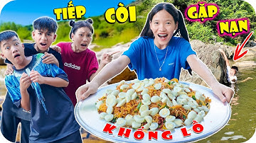 Đi Suối Làm Bánh Tráng Trộn Khổng Lồ - Tiếp Còi Bị Lạc Trong Rừng | Min Min TV Minh Khoa