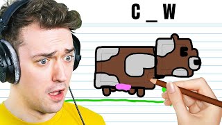 Reacting To MY FRIENDS TERRIBLE Minecraft DRAWINGS!