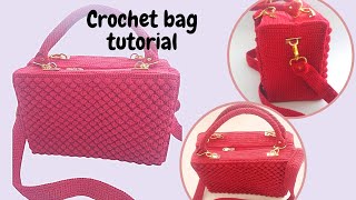 Crochet || Belajar merajut || membuat alas teknik Sc bolak balik part 2