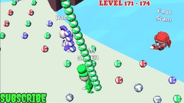 Bridge Race : All Levels Walkthrough | New Cheractors Unlocked | Android,ios Level 171 - 174.😱👈👆❤🔥💯🎲