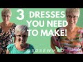 3 SUMMER DRESSES you NEED TO MAKE! #sewing