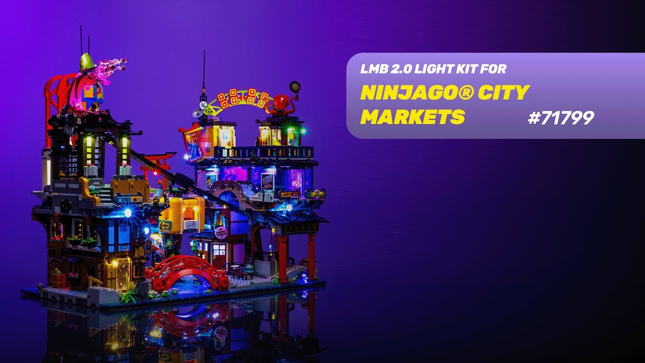コロナ　ネオンサイン LIGHT MY BRICKS - NINJAGO® City Markets 71799 - YouTube
