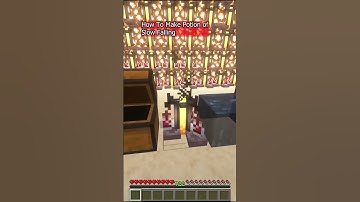 How To make Potion of Slow Falling in Minecraft #minecraft #shorts