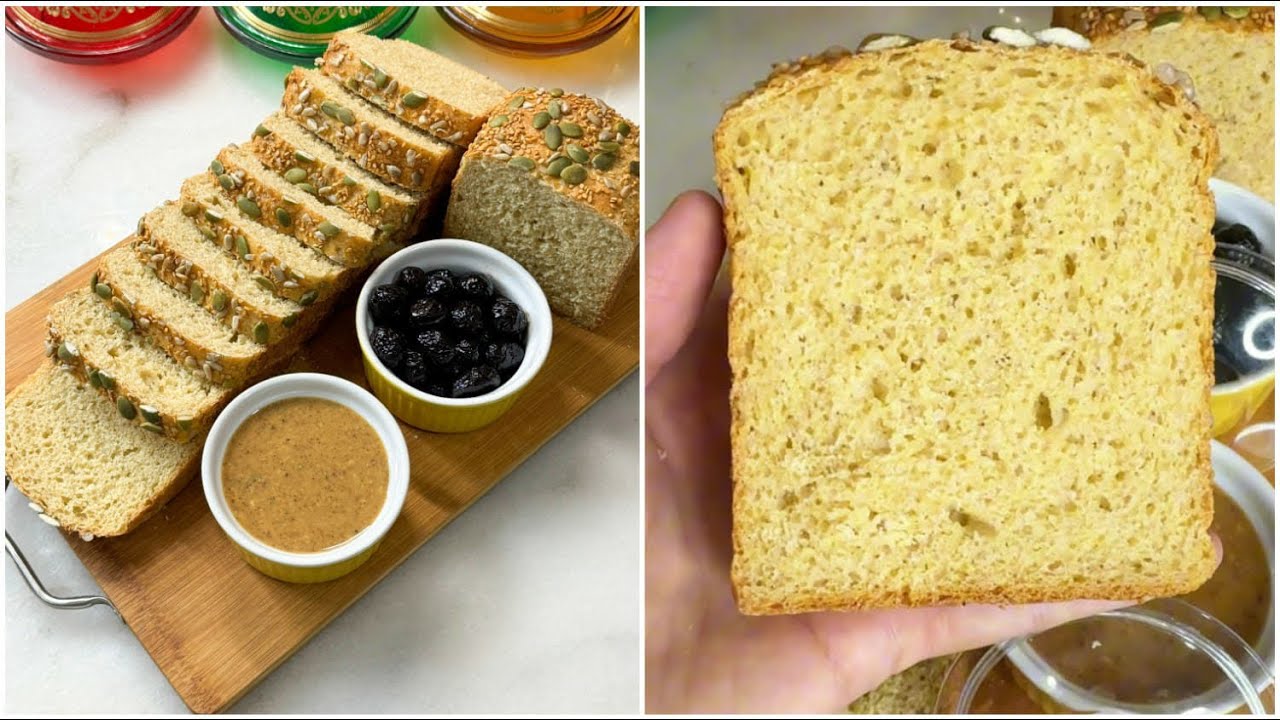 خبز 🍞 التوست الصحي بدقيق القمح الكامل ناجح من اول تجربة💫