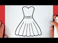 HOW TO DRAW A BEAUTIFUL DRESS