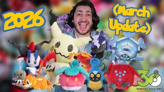 My 2026 Pokémon Plush Collection (March Update) 
