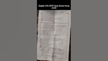 10th class English Solved Mcqs BWP board Group 2 paper 10th class English paper 2025