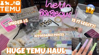 HUGE $240 TEMU NAIL HAUL | UNBEATABLE DEALS | IS IT LEGIT? | TRYING AFFORDABLE NAIL SUPPLIES