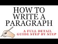 How to write a paragraph  how to write  strong paragraph  how to write a perfect paragraph