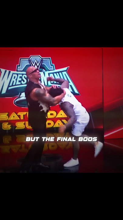 ' The Final Boss ' | The Rock Attack Jey Uso #wwe #shorts #shortsfeed