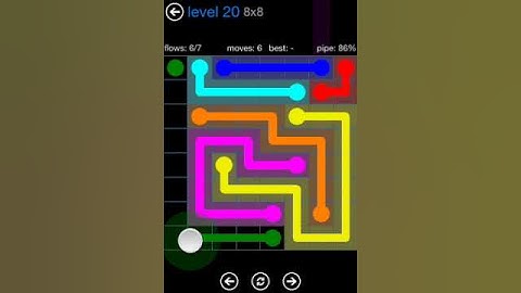 Flow Free 8x8 Level 20 walkthrough Bonus Pack