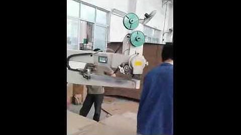 Double pcs manual stitching machine with servo motor and pedal, carton machine