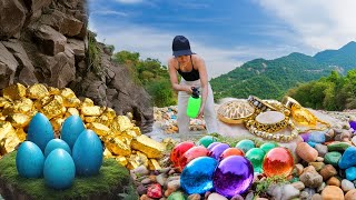 Incredible Gold Discovery in River! Finding Jewelry, Vlog [2024 Keywords]