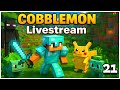 Cobblemon! Radical Red Gym Leader Challenge and Building Prep!!! 🔥 Minecraft Pokémon Adventure LIVE!