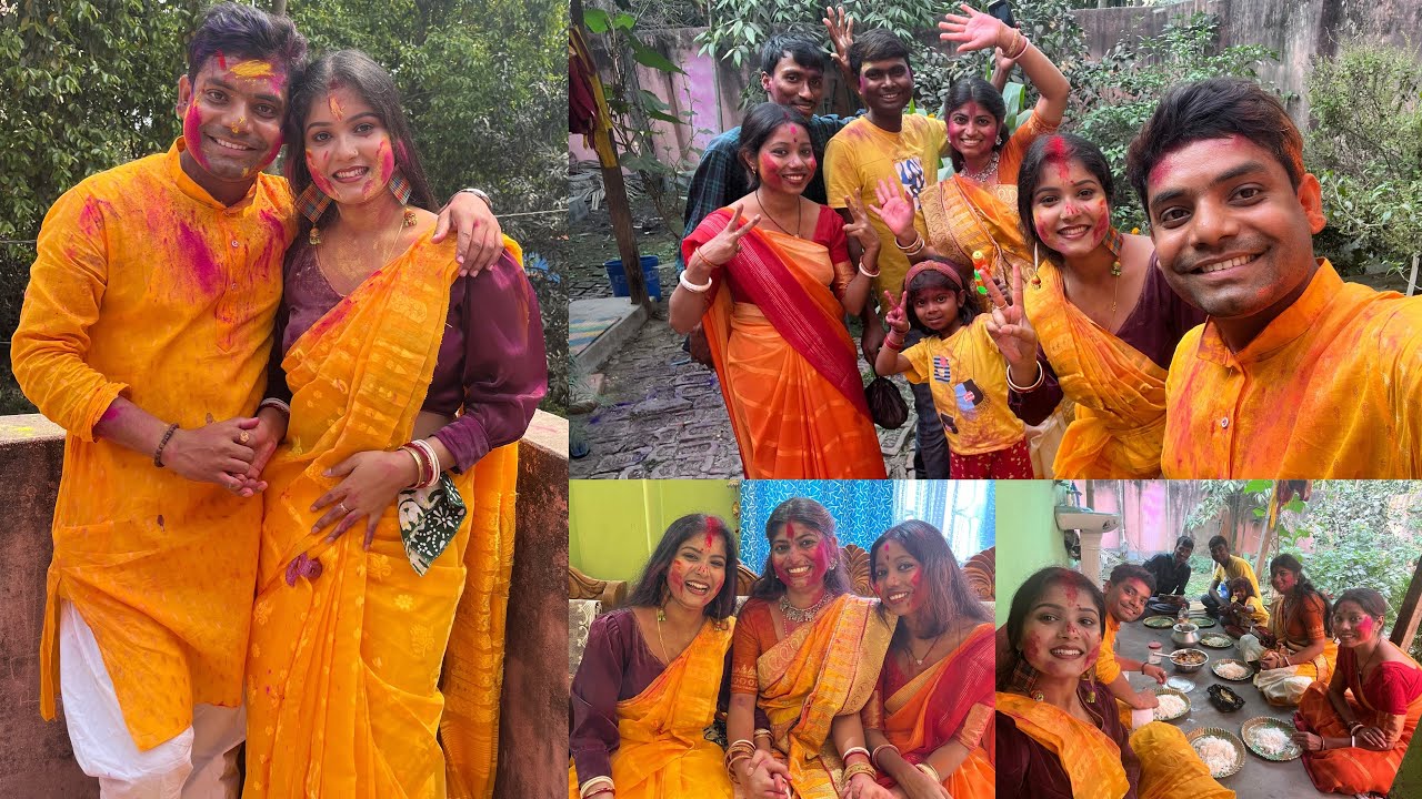 নতুন জায়গায় এসে এবারের হোলি কেমন কাটালাম…🧡💃