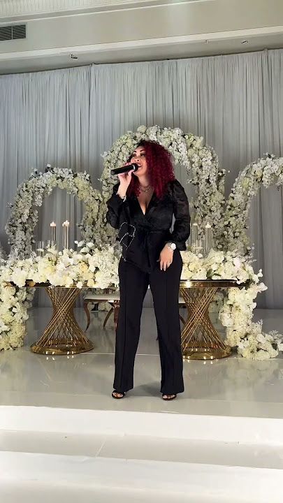 Epic Wedding entrance, straight into a Keke Wyatt live first dance! #kekewyatt #weddingreception