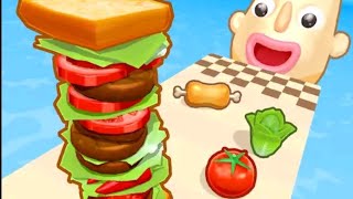 Sandwich Runner Max Levels Game Mobile Update All Trailers iQS AndroidGameplay#gaming #video#funny