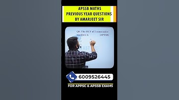 APSSB MATHS PREVIOUS YEAR QUESTIONS by Amarjeet Sir #apssb #apssbmaths #apssbexam