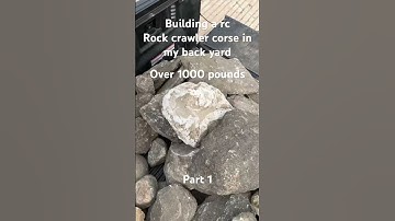 Part one of building an rc rock crawler course in my back yard