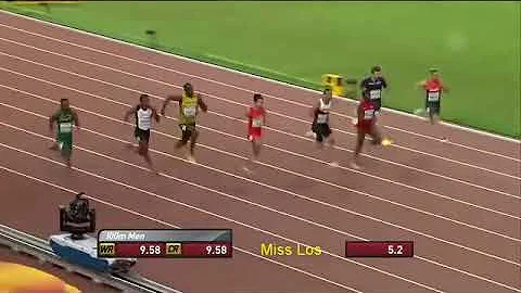 ¿Cuál ha sido la carrera más rápida de Bolt?