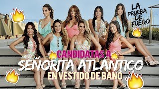 Actual: Las candidatas a Señorita Atlántico en vestido de baño