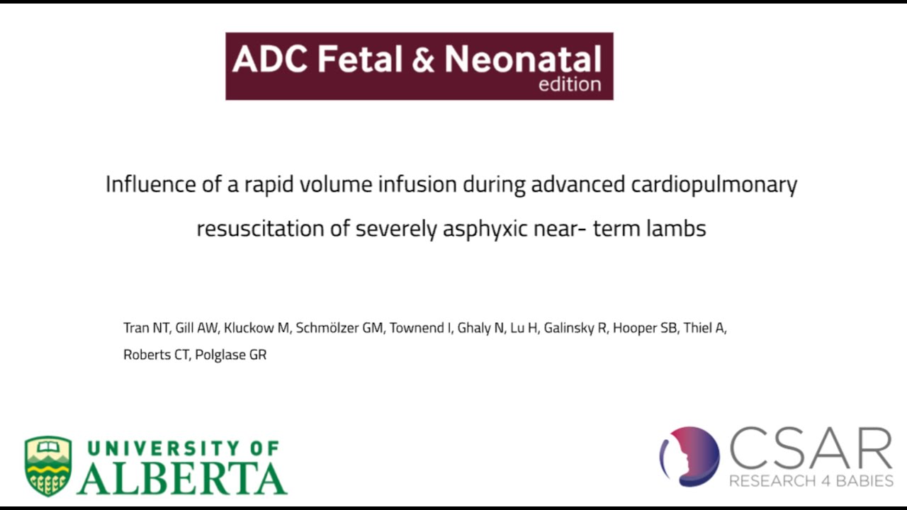 Influence of a rapid volume infusion during advanced neonatal CPR