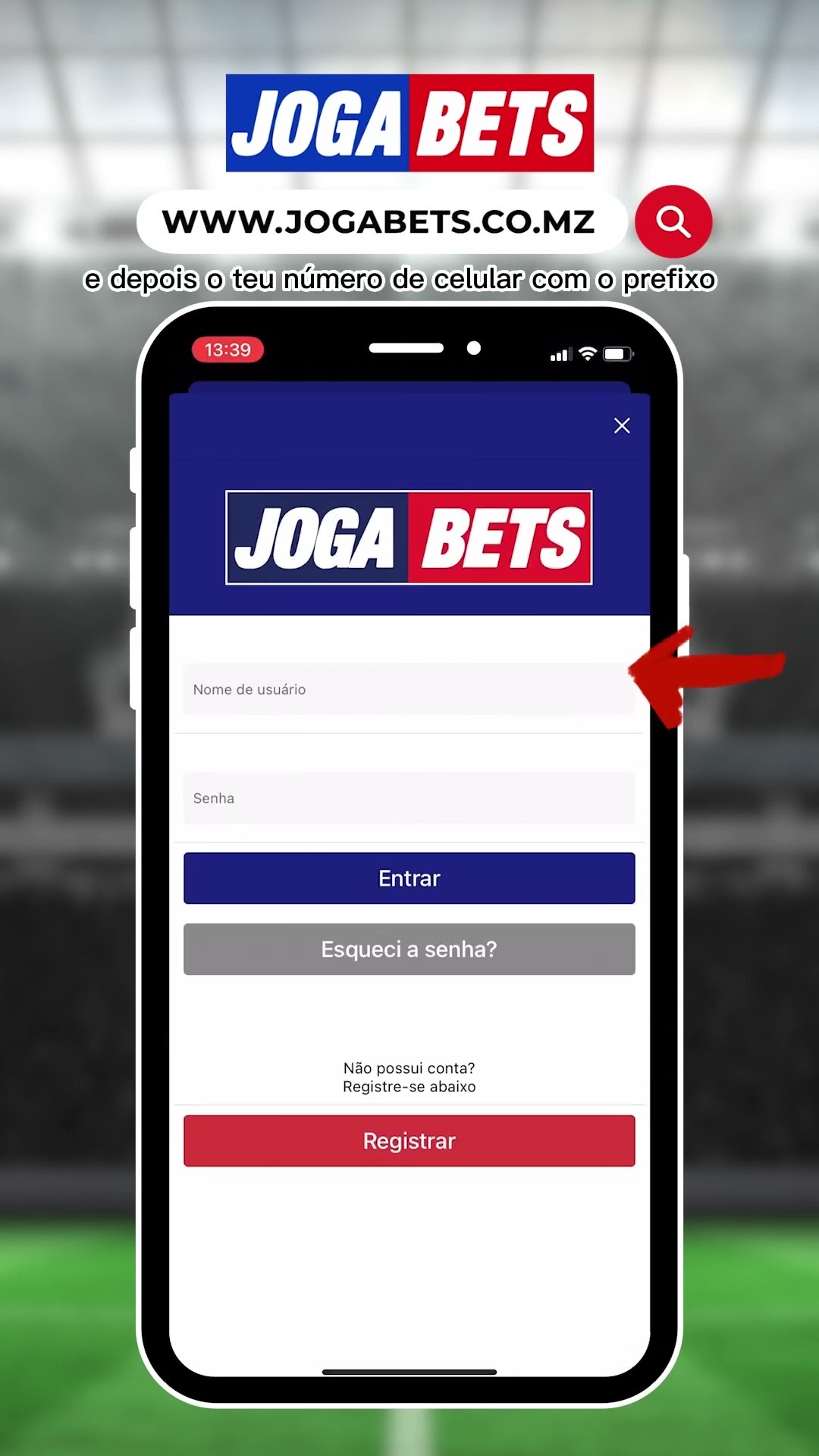 Como fazer o Registo e activação da conta na Jogabets #shorts 