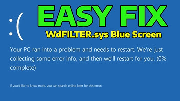 How To Fix WdFILTER.sys PAGE_FAULT_IN_NON_PAGED_AREA Error in Windows