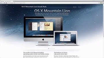 OSX 10.8 "Mountain" Lion - Whats New?