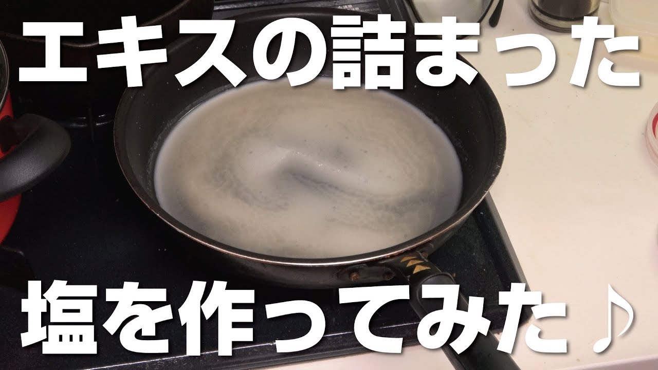 番外編 アンチョビを作る過程で塩を作ってみた Youtube