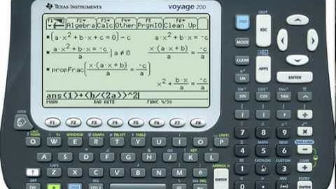 Proving the Quadratic formula on the TI 89 / TI-92 Plus / Voyage 200