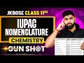 JKBOSE Class 11th Chemistry | IUPAC and Nomenclature | ONE-SHOT | Gun Shot Series | JKBOSE Wallah