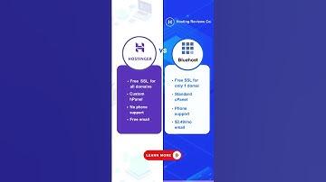 Hostinger vs Bluehost Web Hosting Comparison