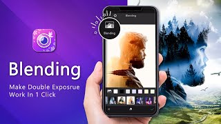 How to Make Double Exposure Photo | Tutorial | YouCam Perfect | Best Selfie App 2021 #Shorts screenshot 4