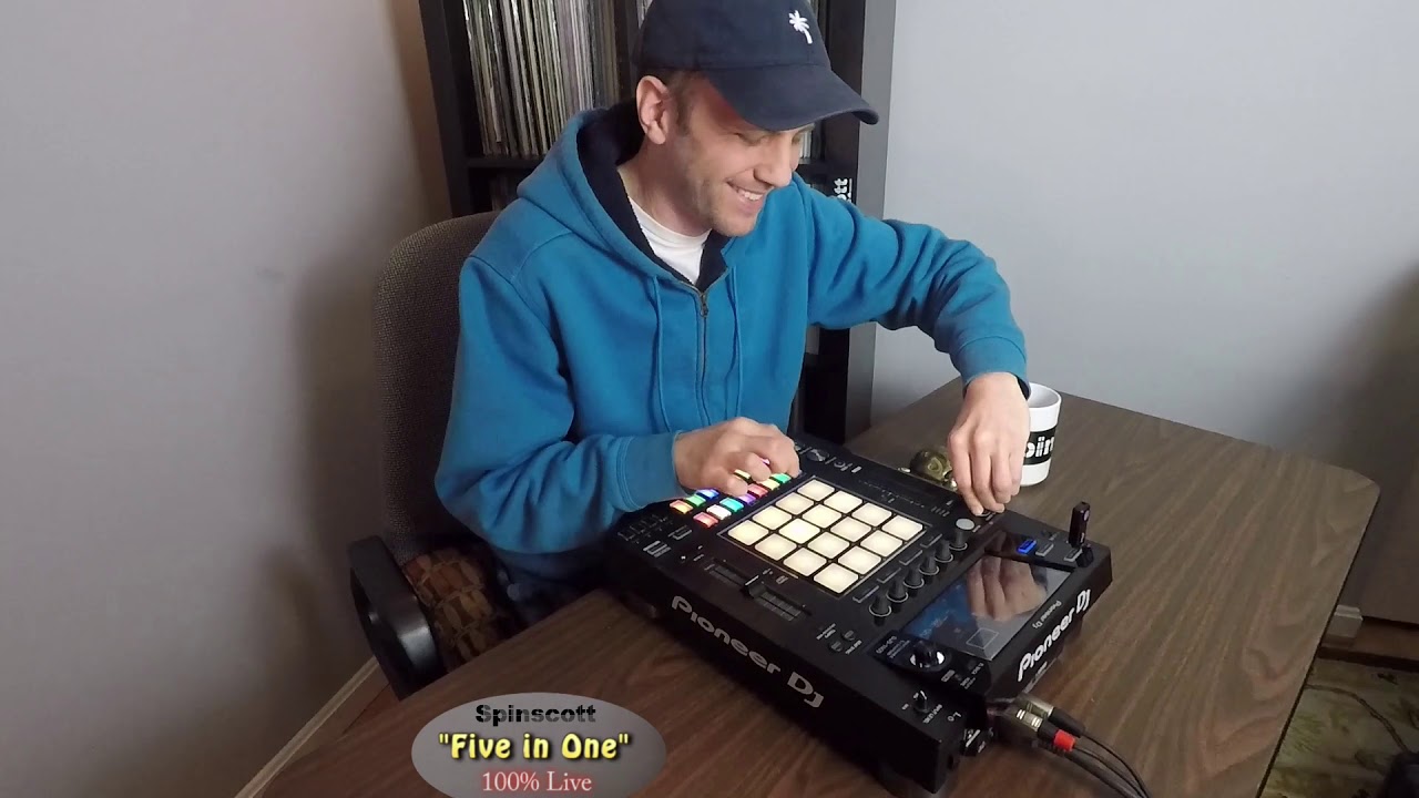 Spinscott - "Five in One" LIVE Finger Drumming - 10 minutes on the DJS-1000