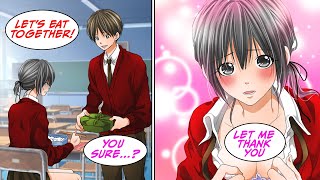 [Manga Dub] The transfer was always being mocked for only eating white rice for her lunch [RomCom]